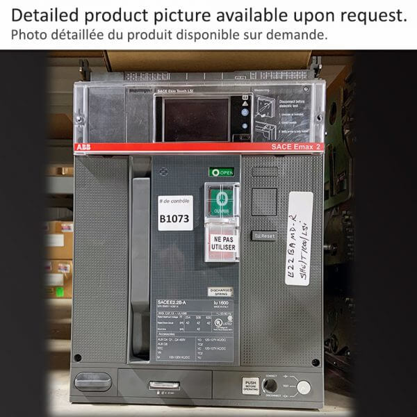 BREAKER SACE E2.2B-A MD TRIP 1000A LSI EMAX ABB