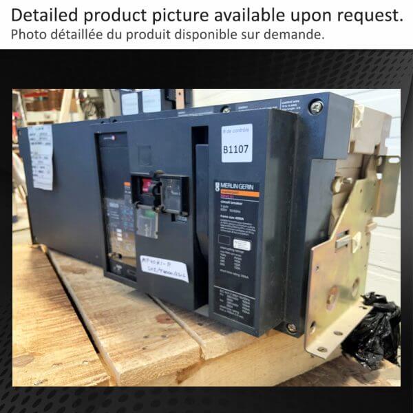 BREAKER 4000A 600V 3P MASTERPACT SQUARE D 100KA - Used - TESTED