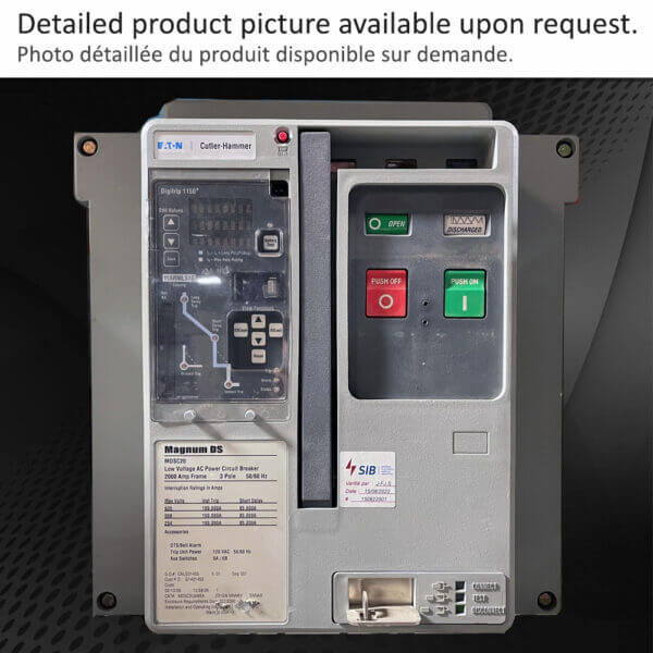 BREAKER 2000A 600V 3P EATON M/O D/O - Used - TESTED