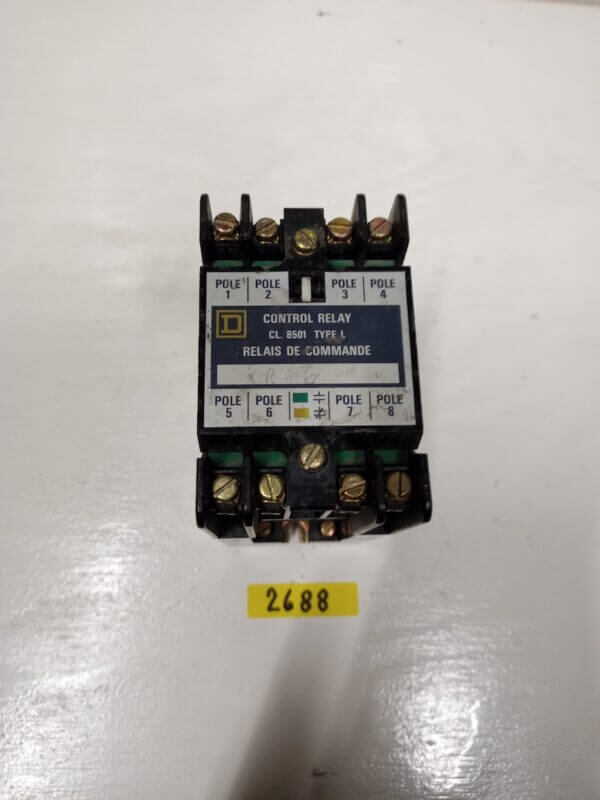 AC MAGNETIC CONTROL RELAY 600V COIL 120V 2NO/2NC  8P CL8501 - Image 3