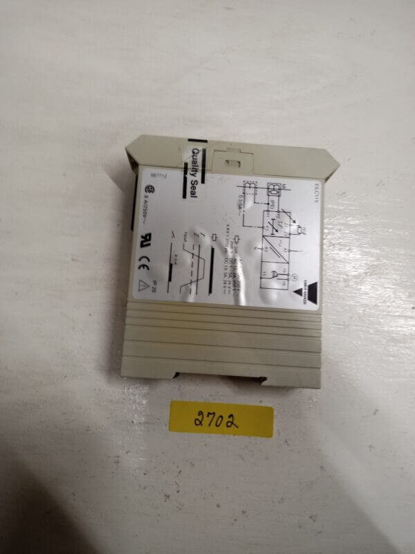ELECTROMATIC CONTROL RELAY 115 VAC SUPPLY CT AC OVER/CURRENT - Image 2