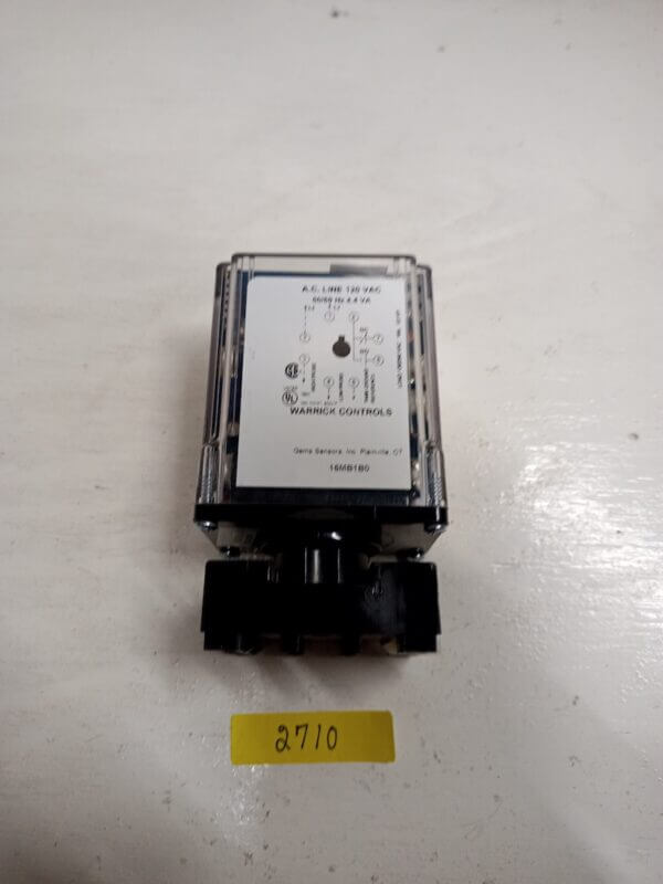 LEVEL CONTROLLER RELAY,  1NO-1NC, 8 PINS DIN, 120VAC WITH BASE - Image 2