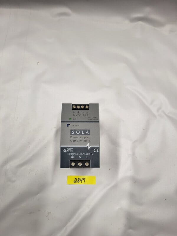 SOLA HD TECHNICAL SUPPORT 24VDc - 2.1A  POWER SUPPLY