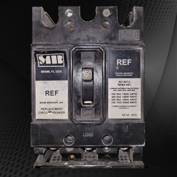 BREAKER 150A 600V 3P MIAMI BREAKER - Used - TESTED