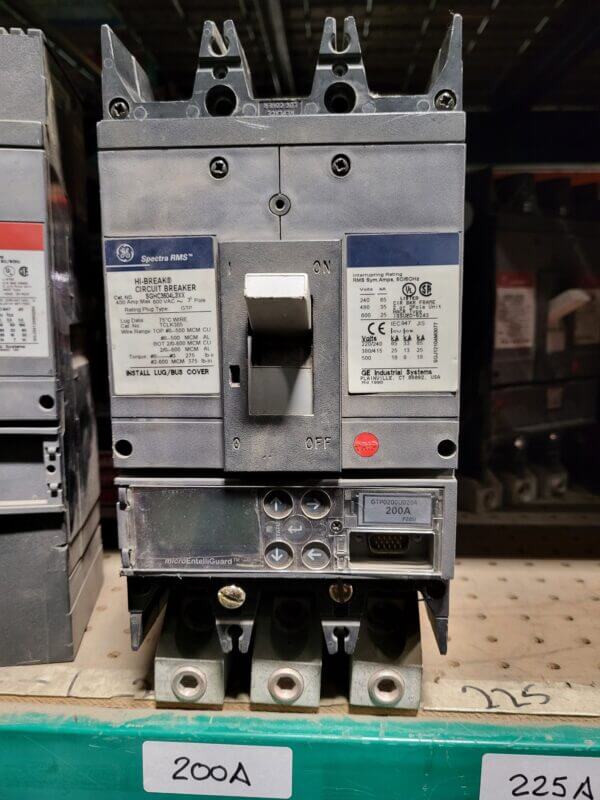 BREAKER 200A 3P 600V G.E. - Used - TESTED