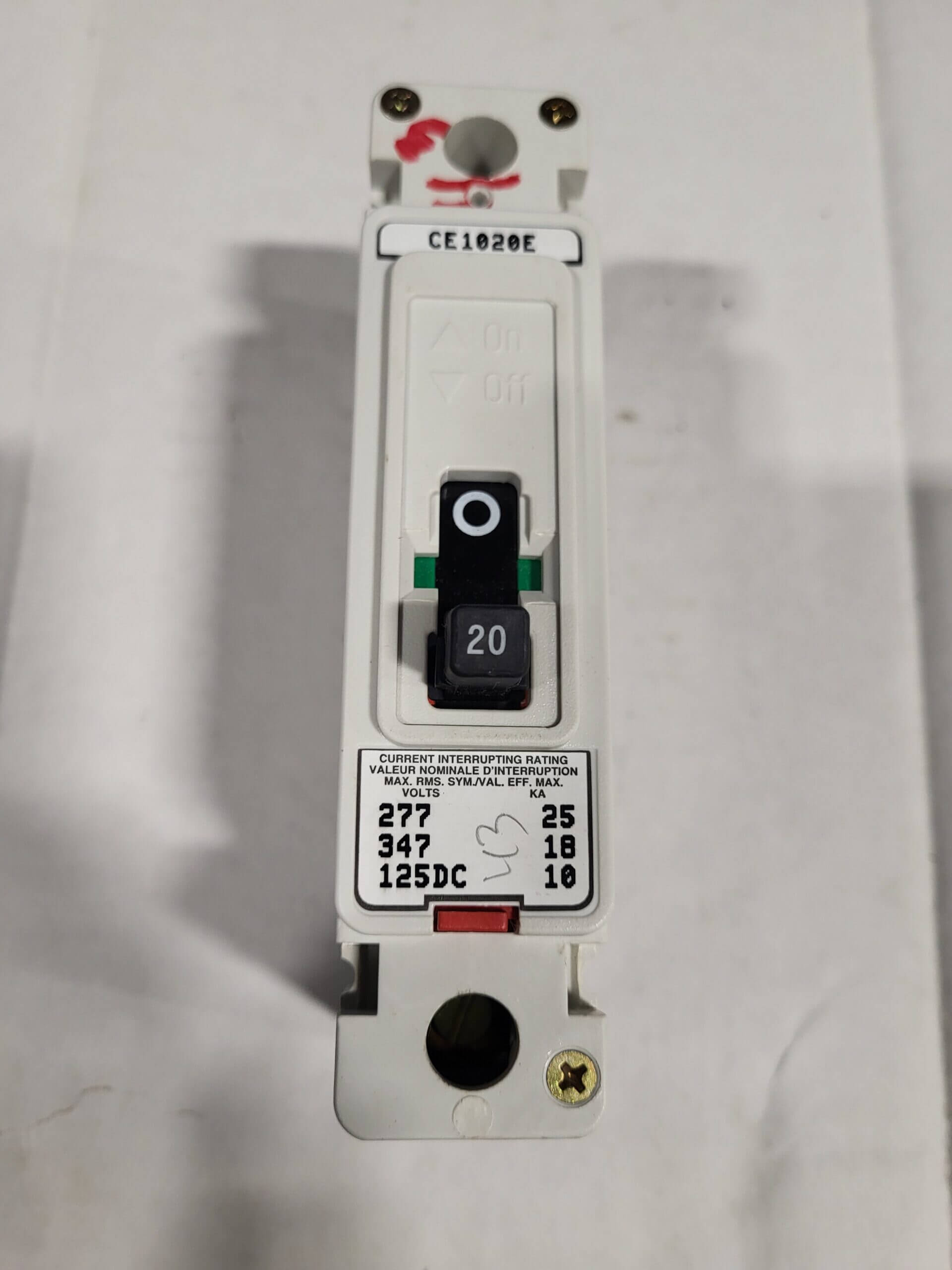 BREAKER 20A 347V 1P FPE 18KA - Used - TESTED - SIB Electric Inc