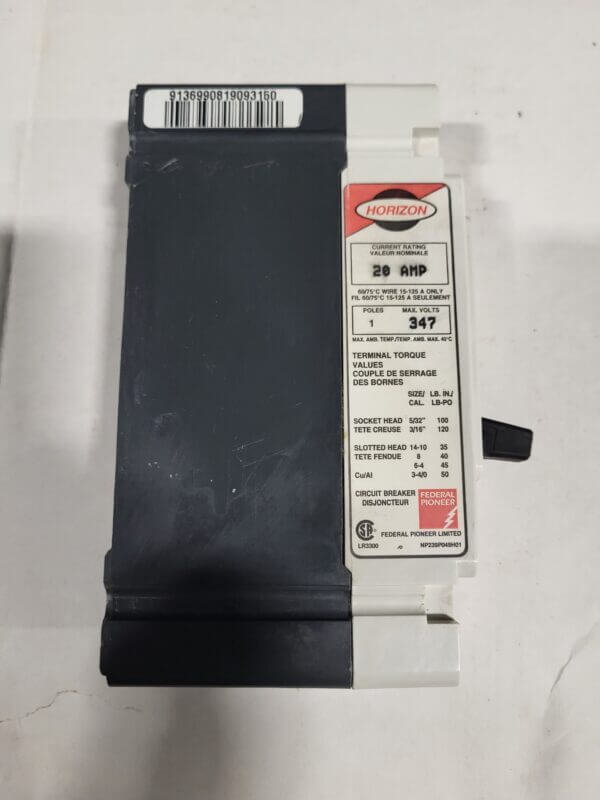 BREAKER 20A 347V 1P FPE 18KA - Used - TESTED - Image 2