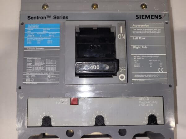 BREAKER 400A 600V 3P ITE - Used - TESTED - Image 2
