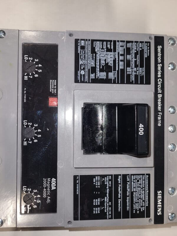 BREAKER 400A 600V 3P ITE - Used - TESTED - Image 2