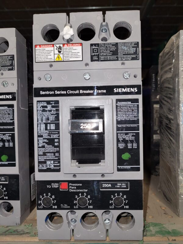 BREAKER 250A 600V 3P ITE - Used - TESTED
