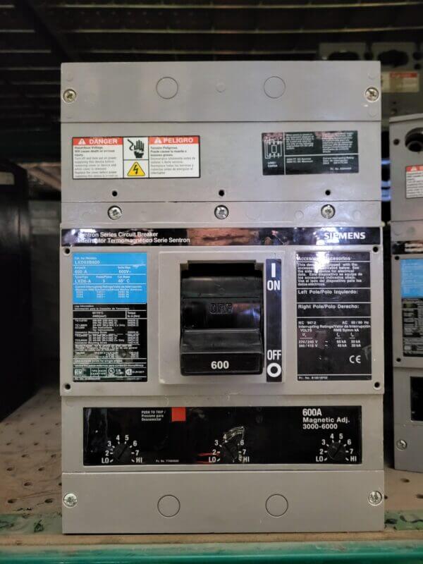 BREAKER 600A 600V 3P SIEMENS - Used - TESTED