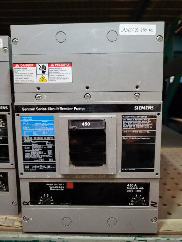 BREAKER 450A 600V 2P ITE - Used - TESTED