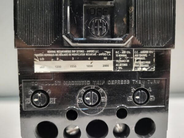 BREAKER 225A 600V 3P ITE - Used - TESTED - Image 3