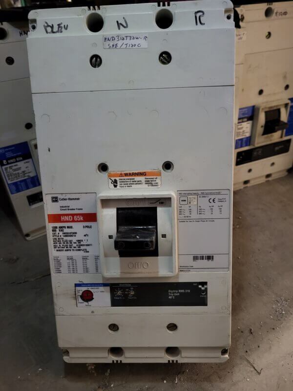 BREAKER 1200A 600V 3PL C.H. - Used - TESTED - Image 5