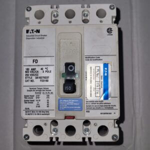 BREAKER 150A 600V 3P CUTLER HAMMER - Used - TESTED