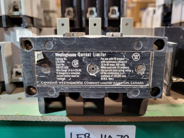 CURRENT LIMITER FOR FB3015-40A WEST/C-H - Used - TESTED