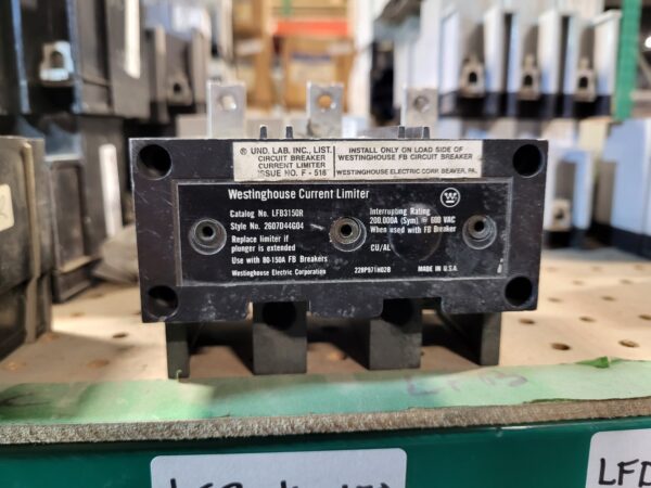 CURRENT LIMITER FOR FB/MCP90-150A WEST - Used - TESTED