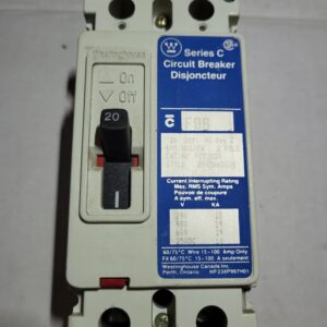 BREAKER 20A 600V 2P CUTLER HAMMER - Used - TESTED