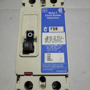 BREAKER 30A 600V 2P CUTLER HAMMER - Used - TESTED