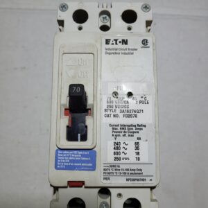BREAKER 70A 600V 2P CUTLER HAMMER - Used - TESTED