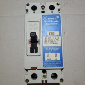 BREAKER 20A 480V 2P WEST - Used - TESTED