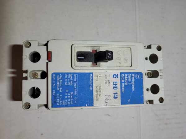 BREAKER 90A 480V 2P WEST/C-H/EATON - Used - TESTED