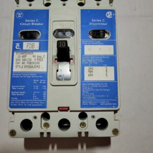 BREAKER 10A 600V 3P WEST VISA BREAKER - Used - TESTED