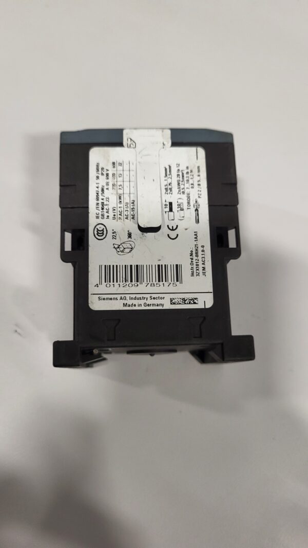 CONTACTOR EUR. 7.5HP COIL 24VDC - Image 2