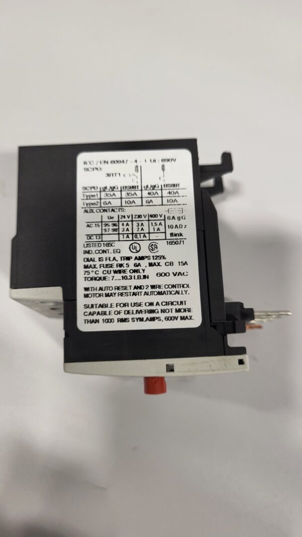 OVERLOAD RELAY 1.1-1.6A - Image 2