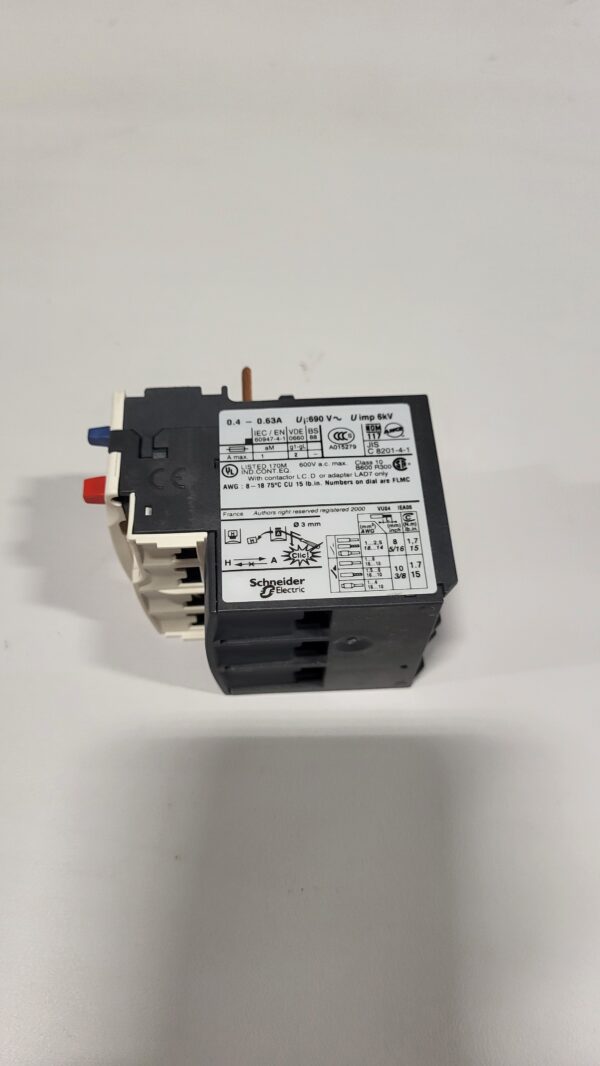 OVERLOAD RELAY 0.4 - 0.63A - Image 2