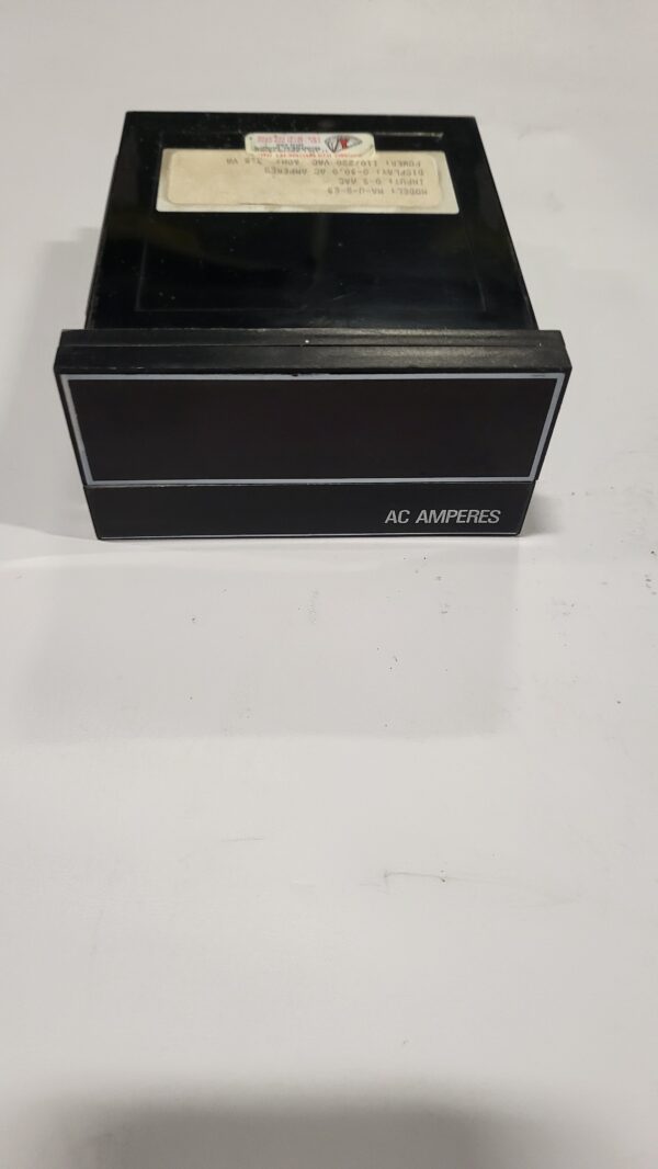 AC AMPERES, 0-9 AAC, DISPLAY = 0-50 AMPS