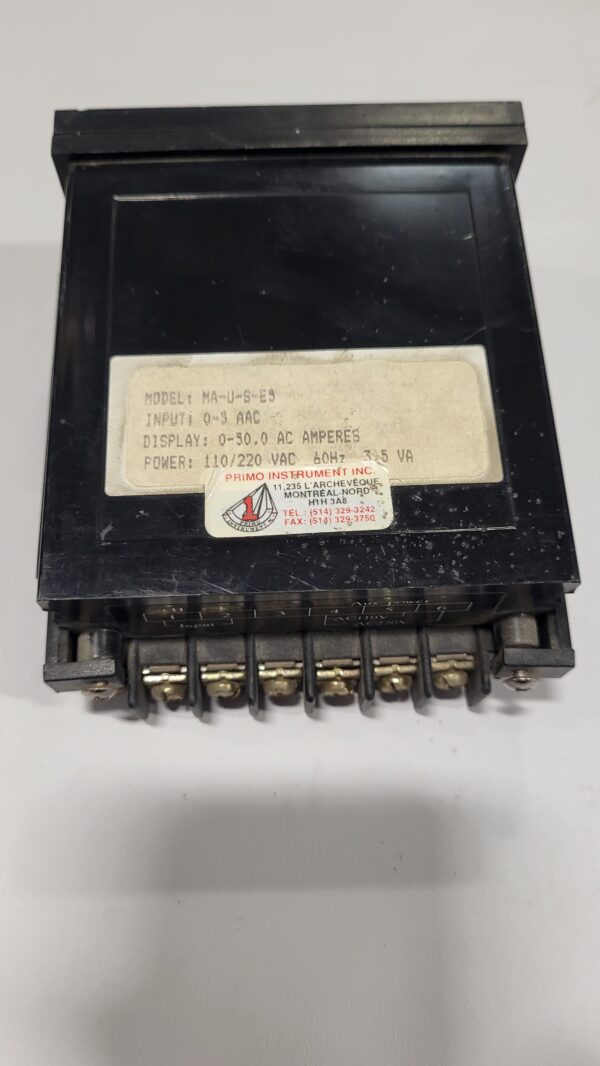 AC AMPERES, 0-9 AAC, DISPLAY = 0-50 AMPS - Image 2