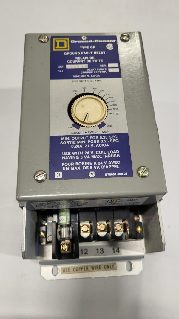 GROUND FAULT RELAY TYPE GP