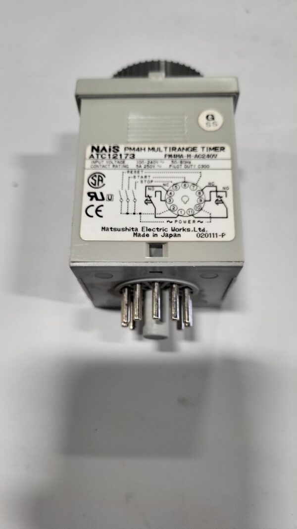 TIME DELAY RELAY, 100-240VAC, 11 PINS PH4A MULTI RANGE