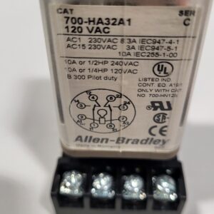 RELAY 10A COIL 120V, 8 PINS, SER C PQT 4