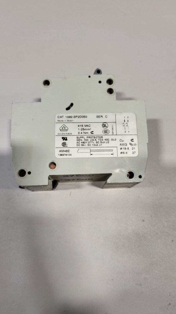CIRCUIT BREAKER, SUPP. PROTECTOR 2P 480Y/277V 5A - Image 2