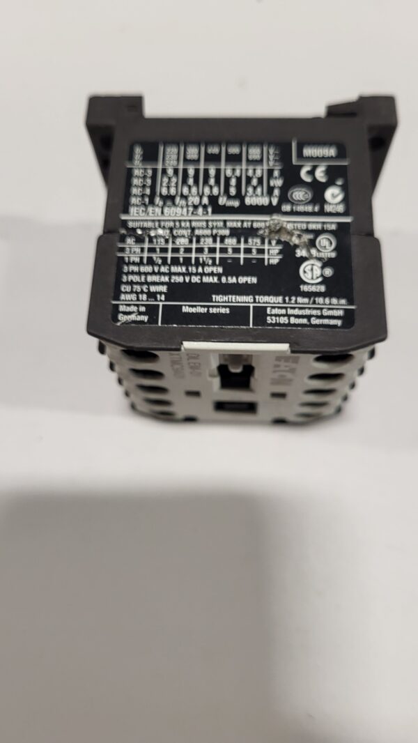EUR. CONTACTOR 5HP COIL 24V DIL EM-01 - Image 2
