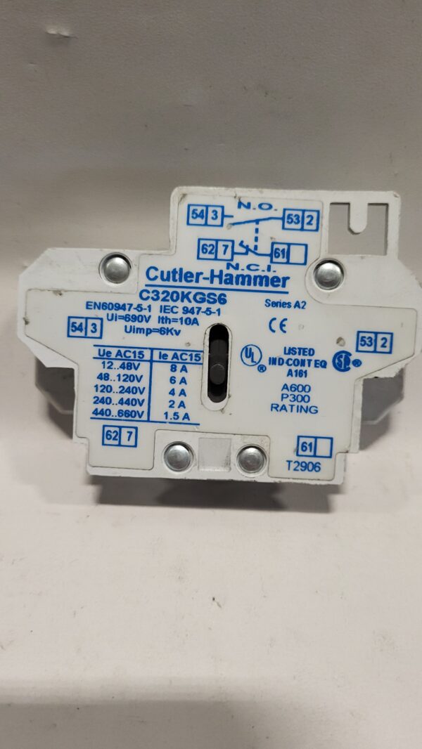 LATERAL AUXILIARY CONTACT 1 NC - 1 NO - Image 3