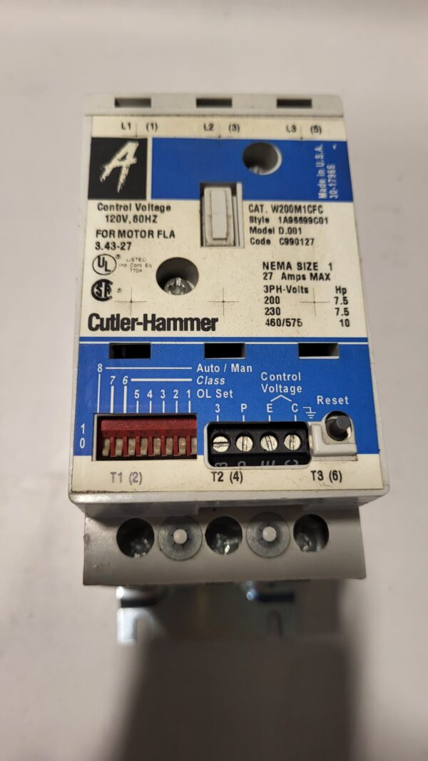 CONTACTOR NEMA SIZE 1, 27A MAX., STYLE = 1A96699C01