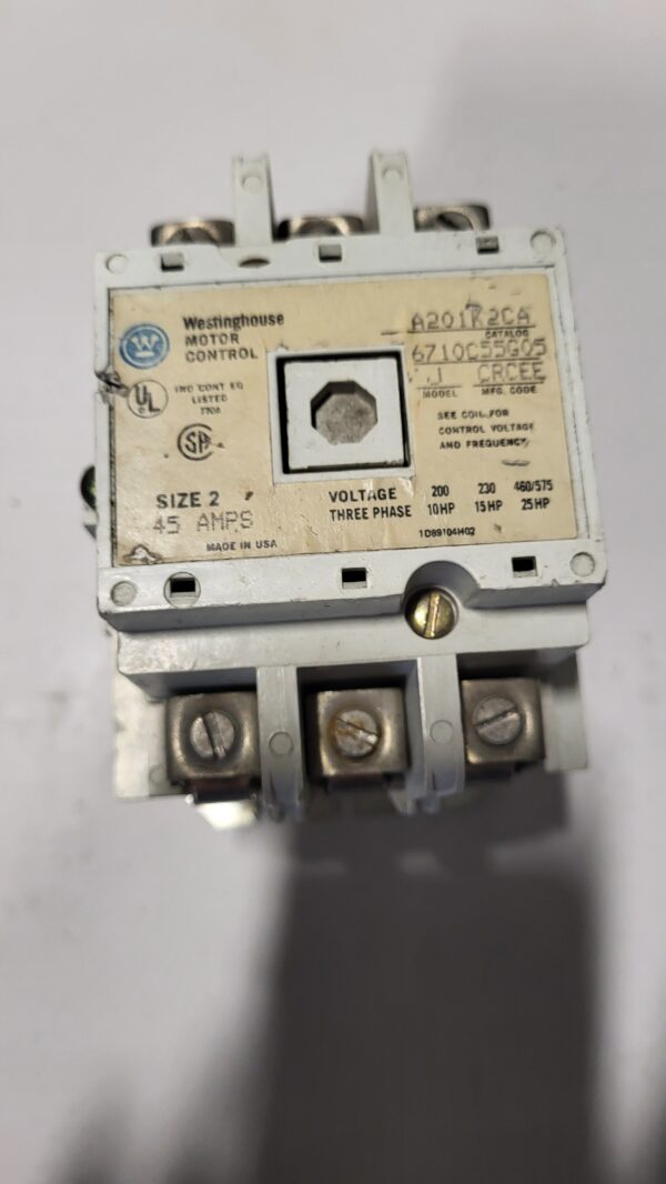 CONTACTOR NEMA SIZE 2, 25HP COIL 120V, STYLE = 6710C55G05