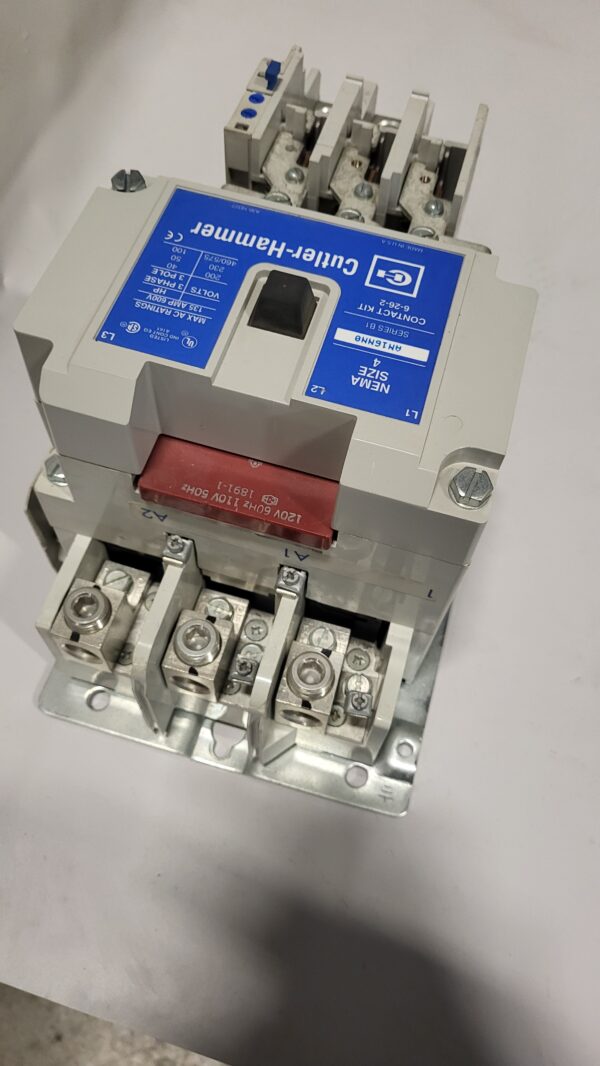 NEMA SIZE 4 SERIE B1, 100HP 3P, COIL 120V + 10-6530-4 - Image 3