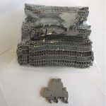 TERMINAL DOUBLE DECK GRAY (.22 TO 10 AWG) (6 - 8 MM.)  100 / BAG